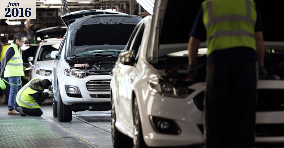 Ford production line shuts down: Workers won't leave empty-handed