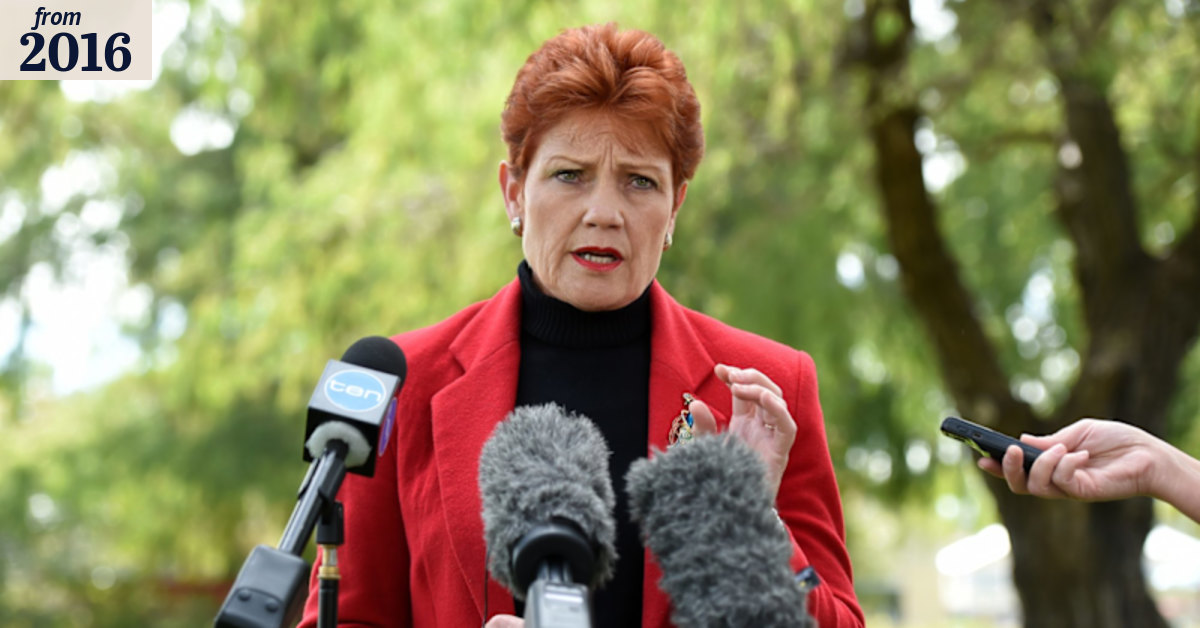 Federal election 2016: Pauline Hanson mixes nostalgia with hate and dresses  it as patriotism