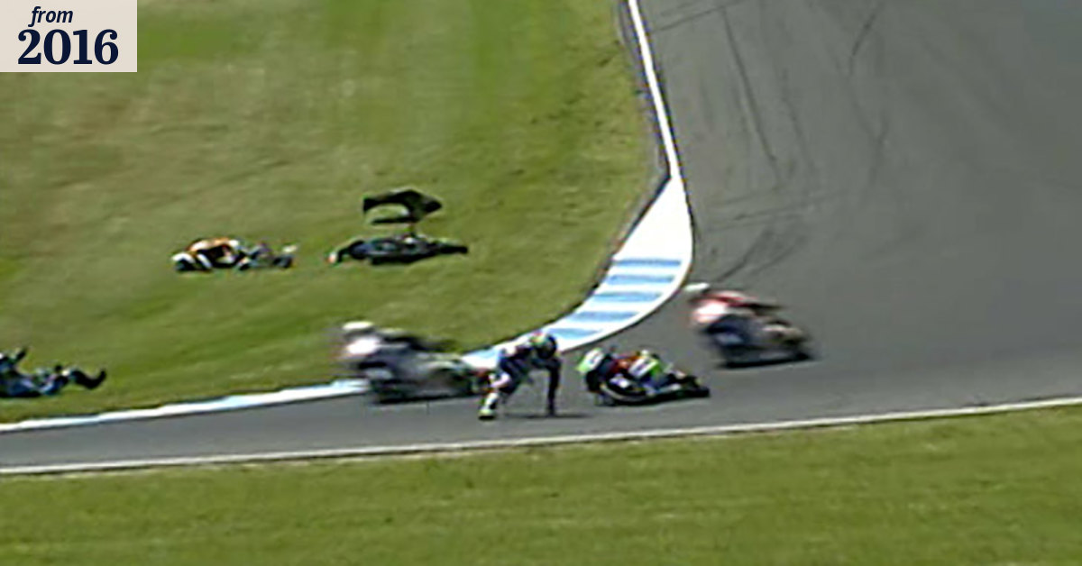 Awful crash mars Moto3