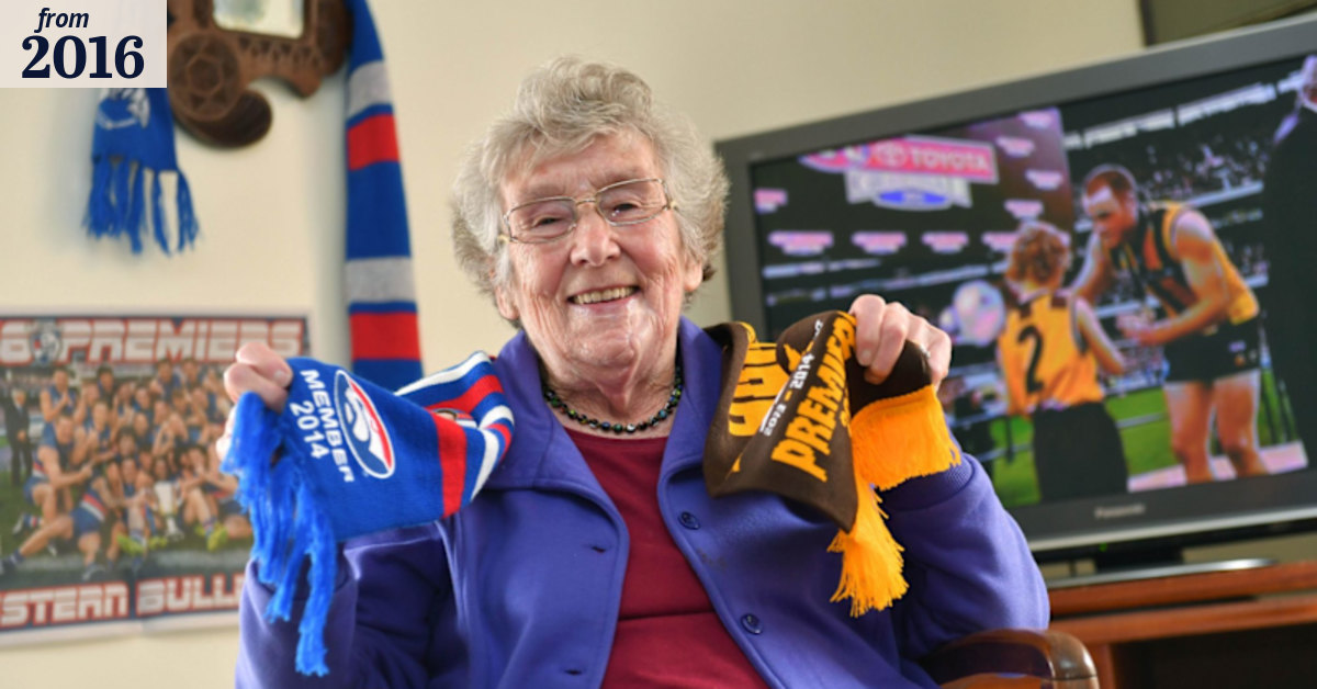 AFL 2016: Gran finals: Ann Roughead's grandsons have won five premierships