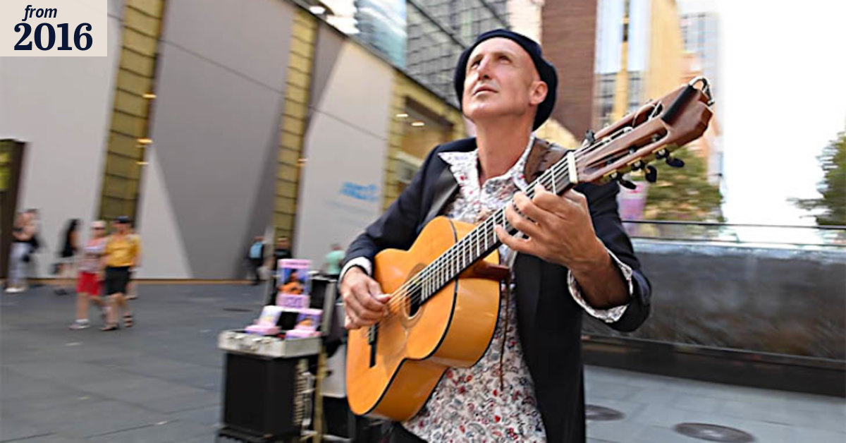 A day in the life of a busker