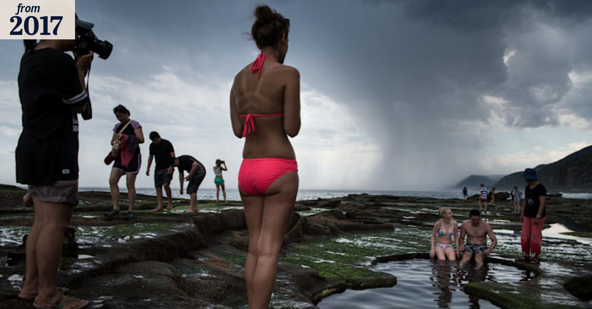 Tourists flock to dangerous rock pool despite warnings