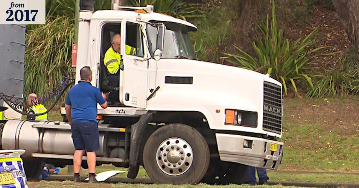 Driver hit and killed by truck