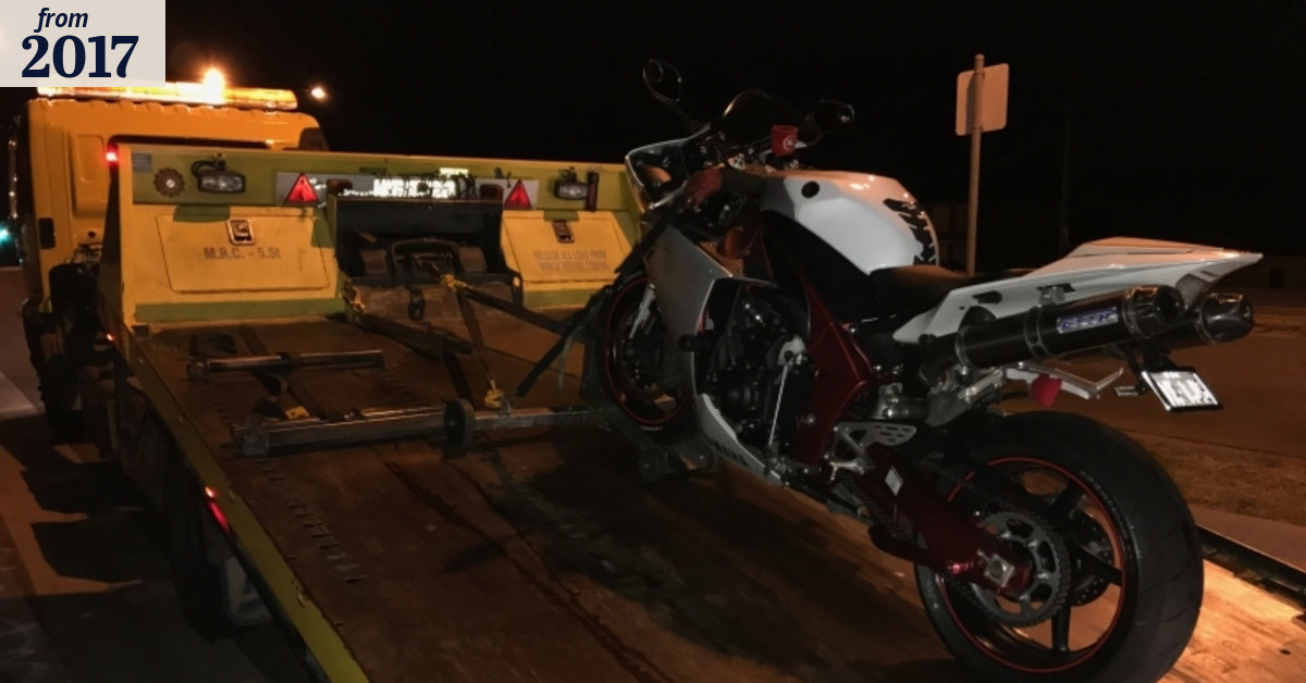 Motorcyclist caught more than 100km/h over speed limit, say police