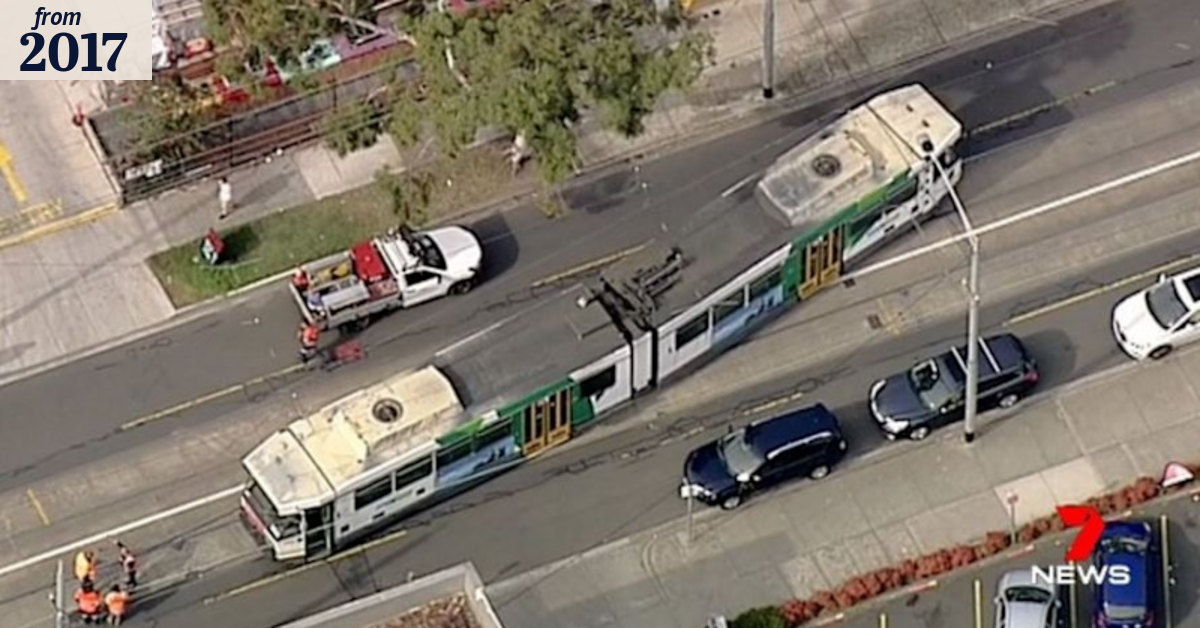 Tram comes off tracks in Melbourne's south-east