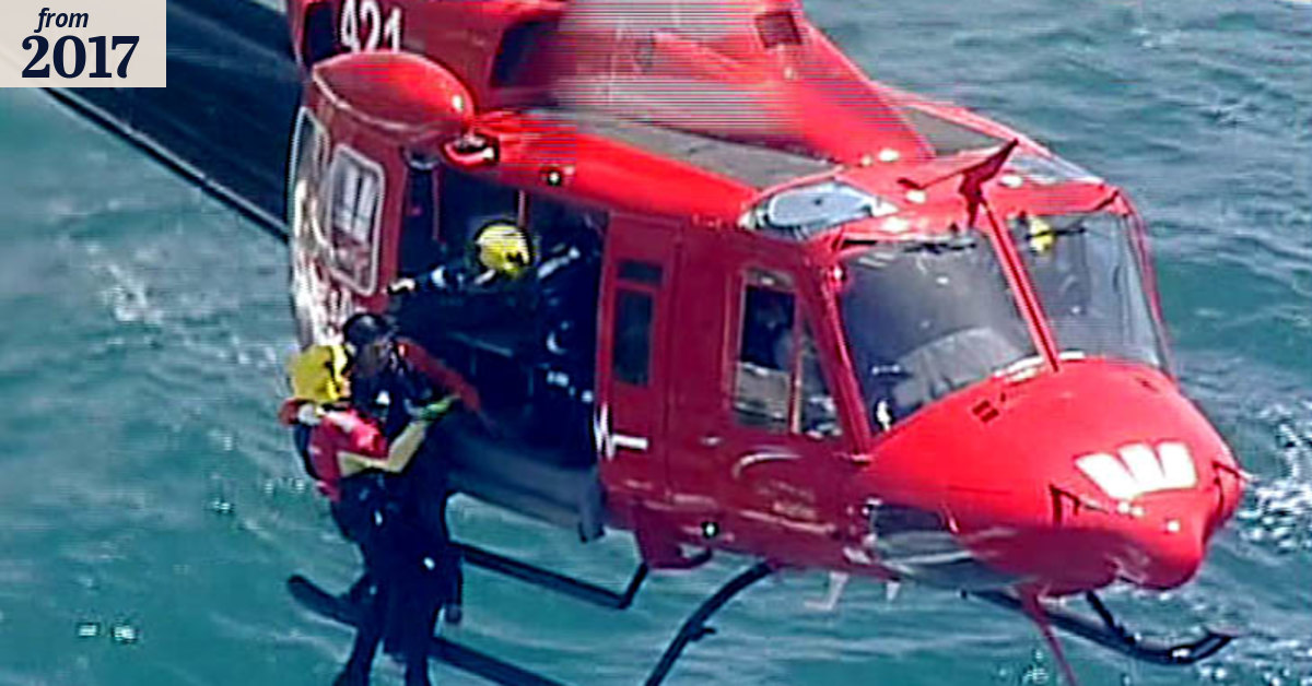 Major rescue mission for capsized boat