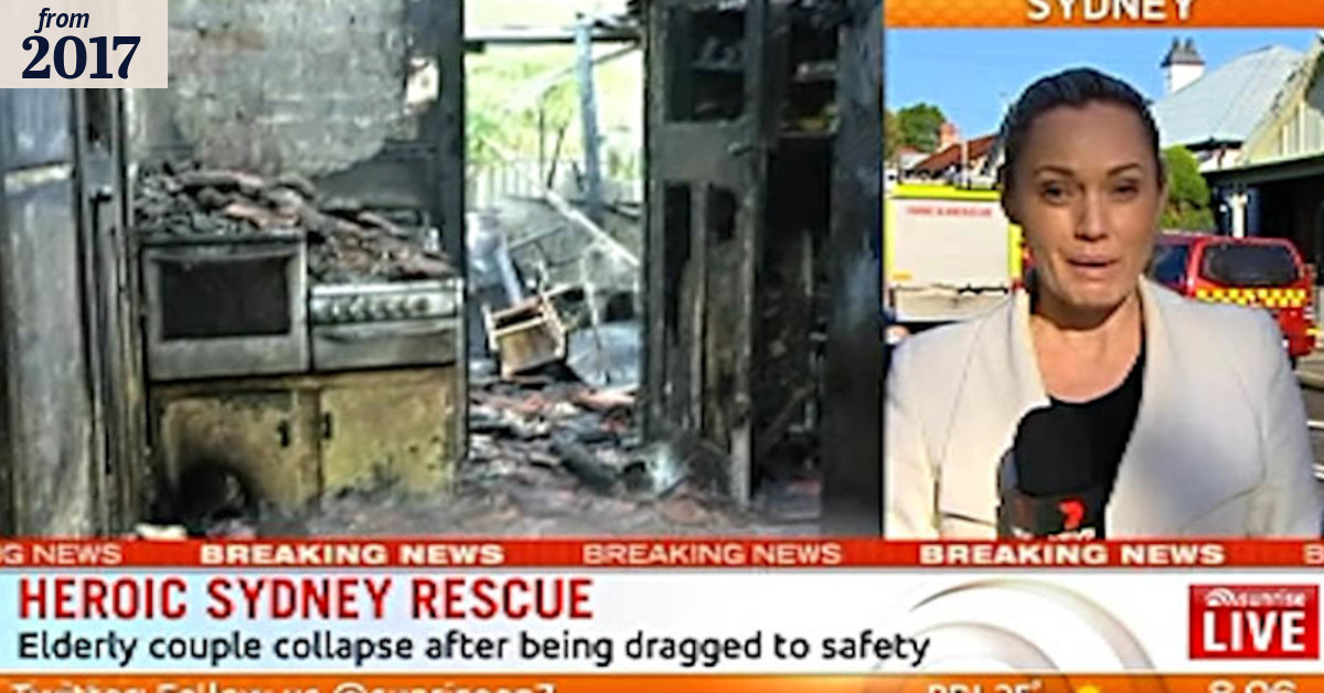 Policeman rescues couple from burning Sydenham home