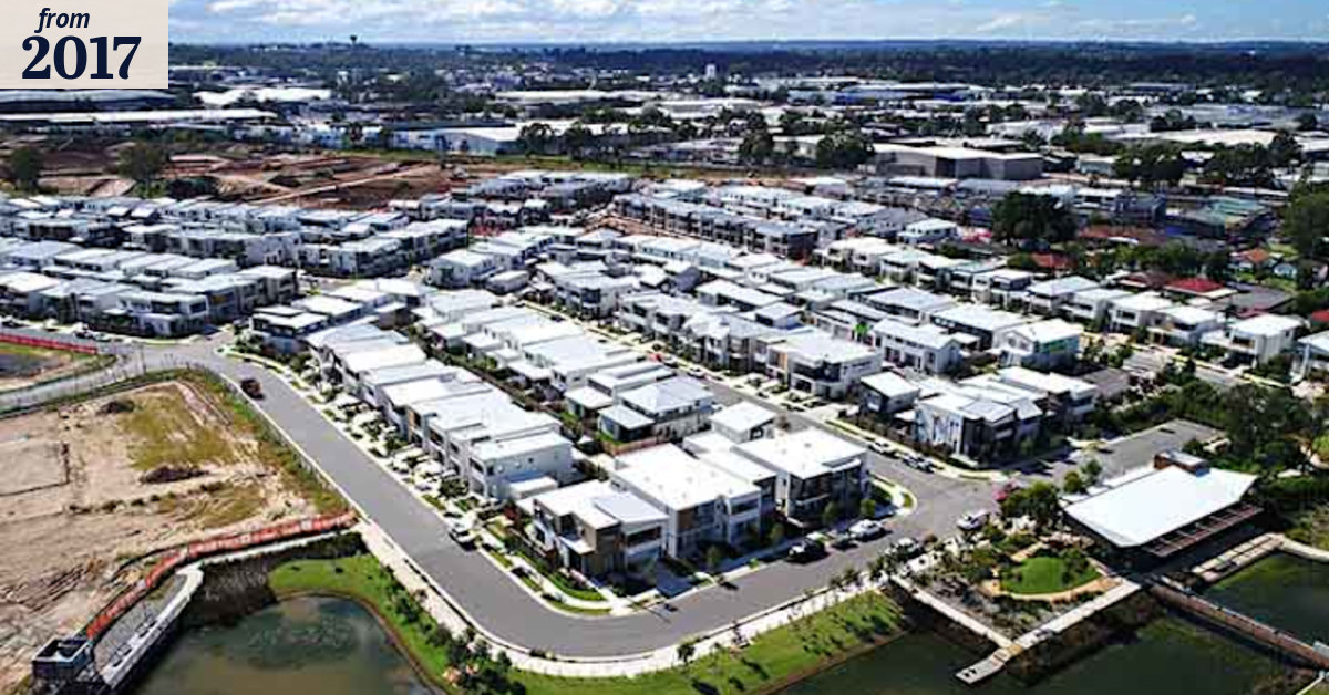 Mini suburb cooled by geothermal technology