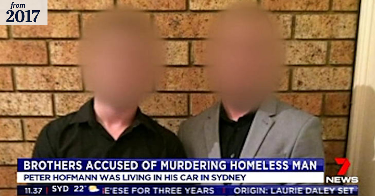Brothers accused of killing homeless man