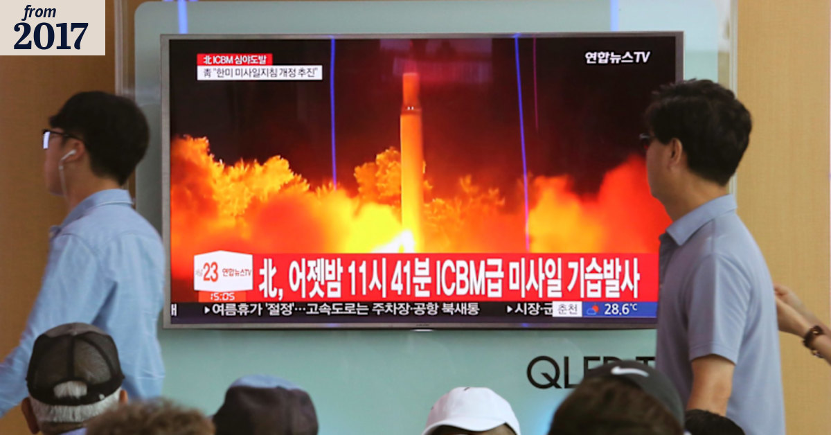 North Korean ICBM appears to have failed on re-entry: US expert