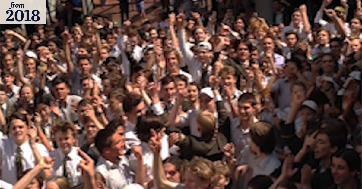Trinity students protest at arts festival