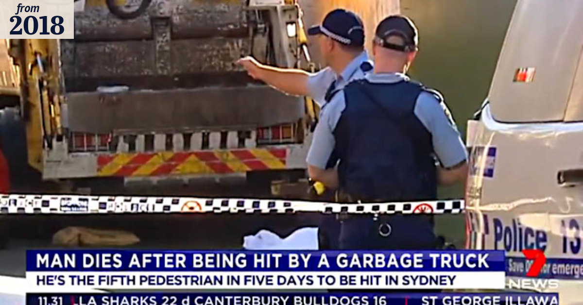Garbage truck driver charged with killing homeless man
