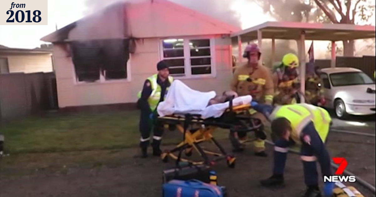 Man critical after house fire rescued 'within seconds' of different outcome
