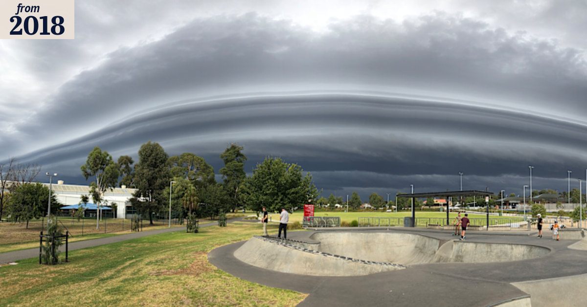 Strange clouds deliver much-needed rain to central Victoria