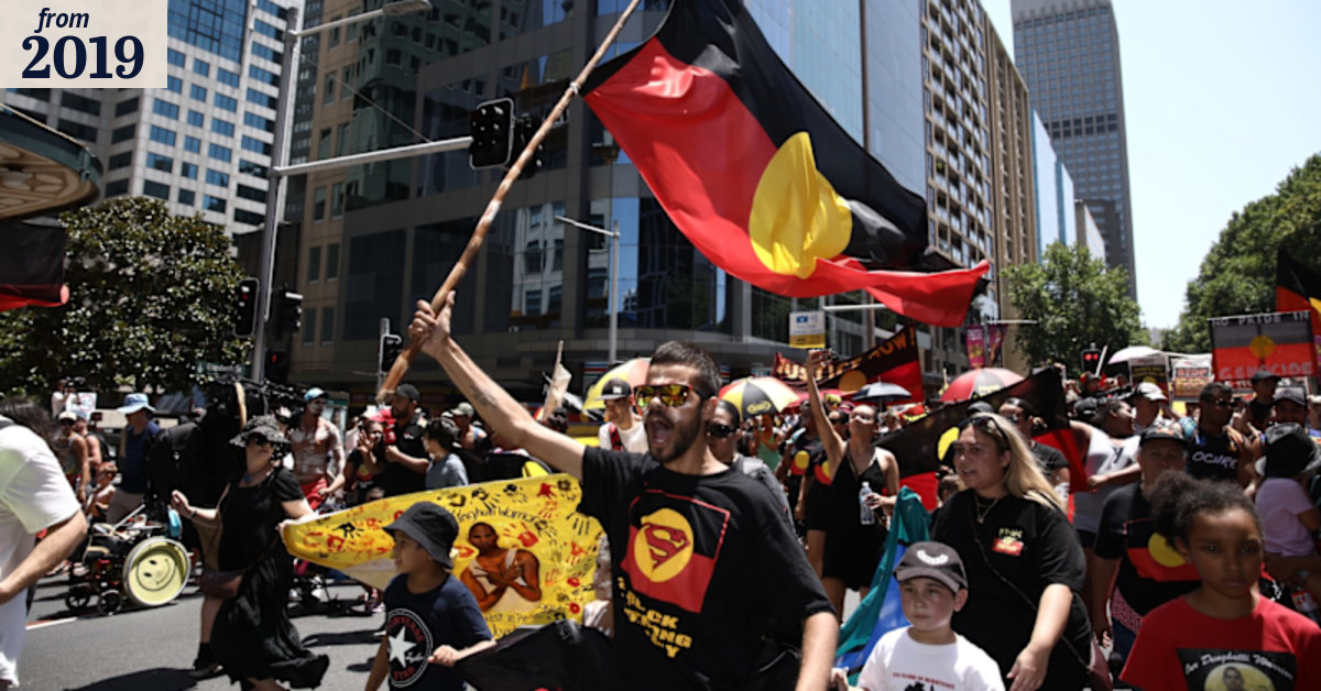 Invasion Day protests swarm the streets of Australia.