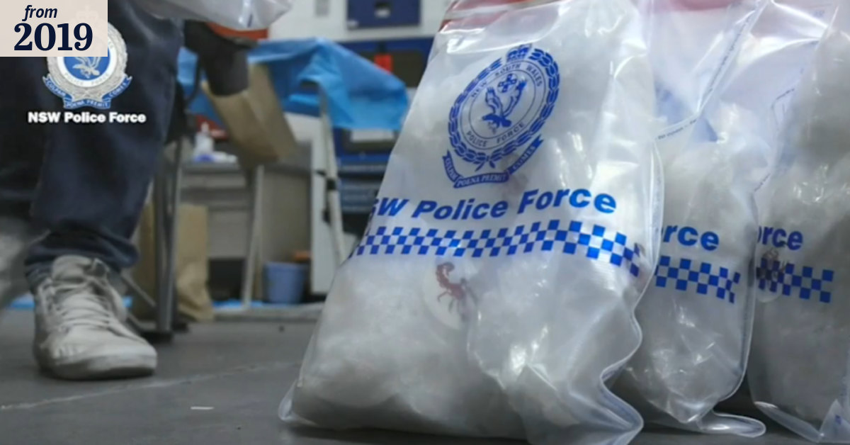 Almost $400m of ice found in container