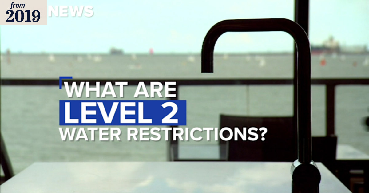 What are Level 2 water restrictions?