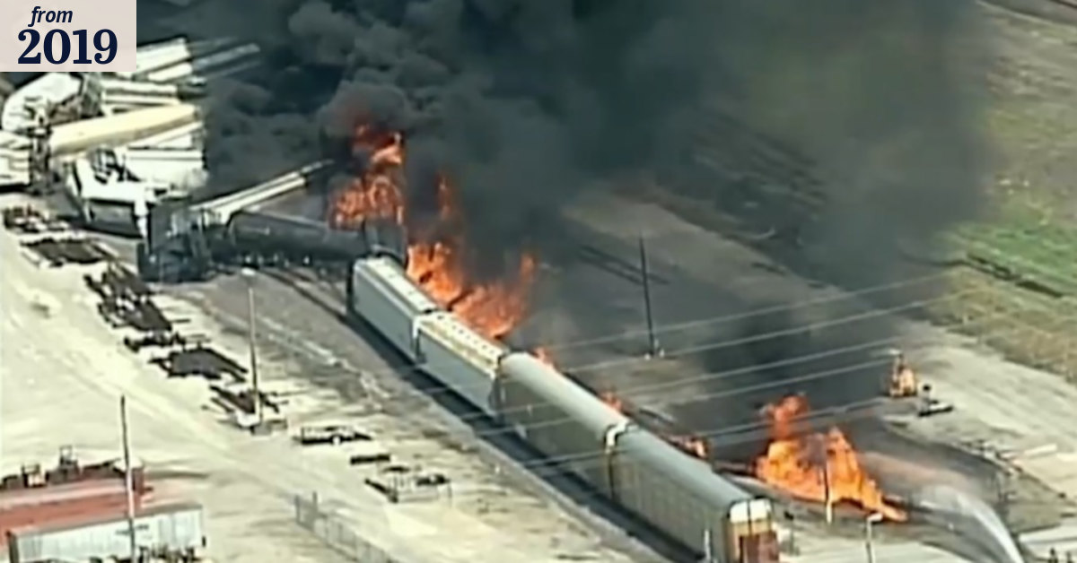US train fire triggers evacuations