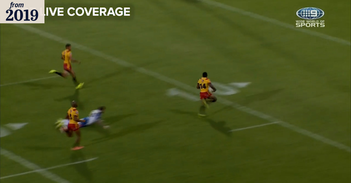 Edwin Ipape incredible try