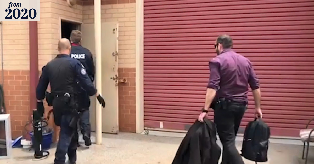 WA police break up the Hells Angels Outlaw Motorcycle gang