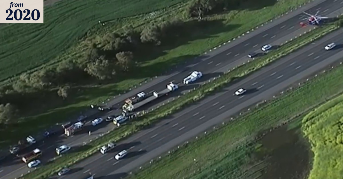 Serious crash on Melbourne freeway