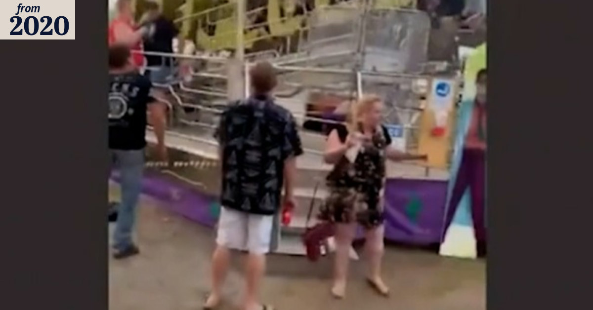 Woman in critical condition after plunging from ride