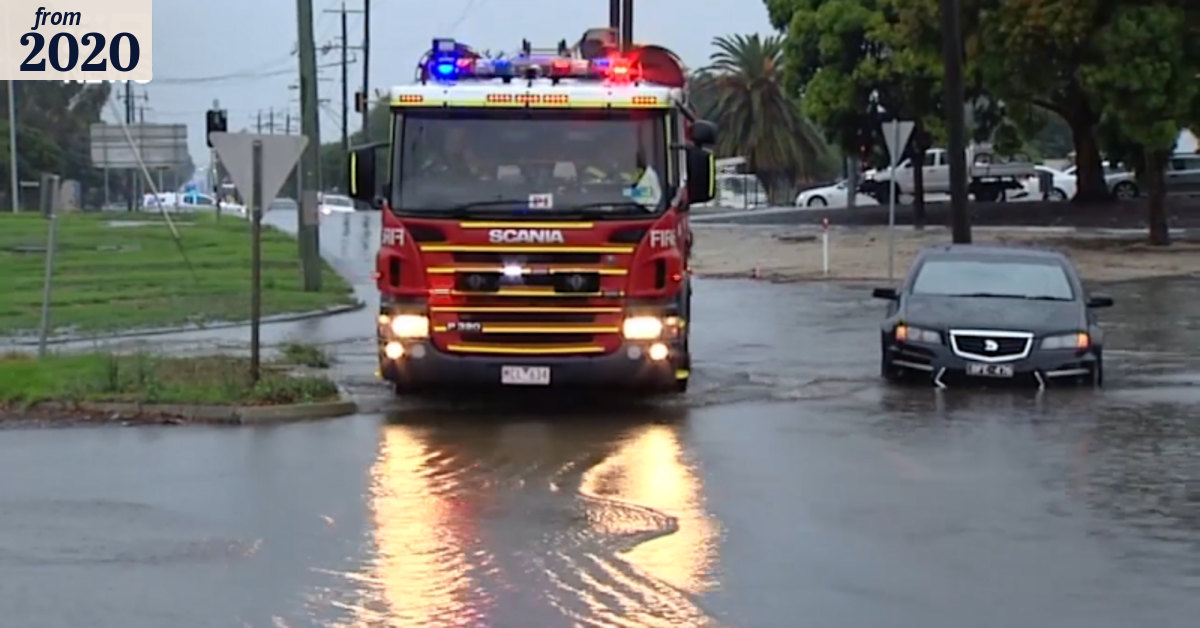 Wild storms and flash-flooding hits Victoria