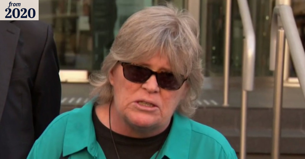 Sister of Jane Rimmer speaks outside court