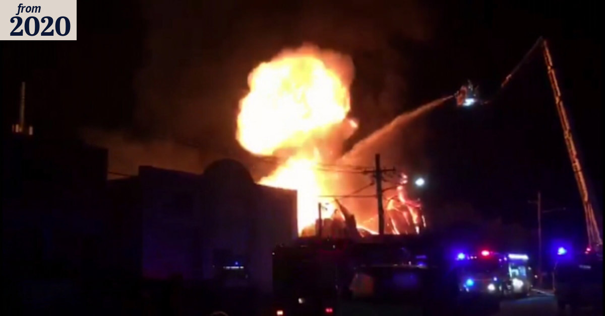 Warehouse in Botany damaged by massive fire