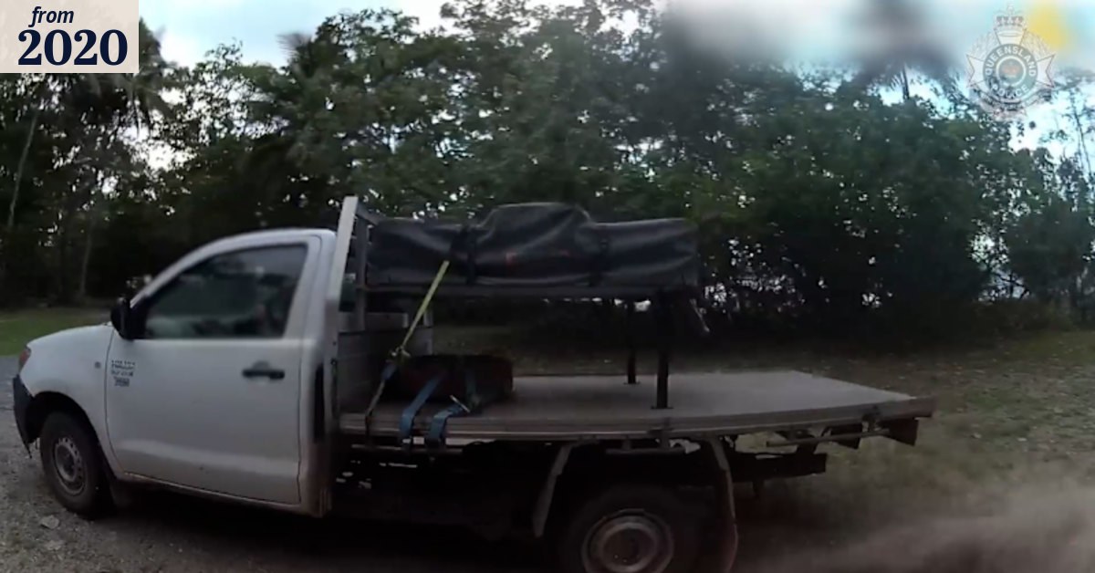 Police forced to evade reversing car during Cairns pursuit