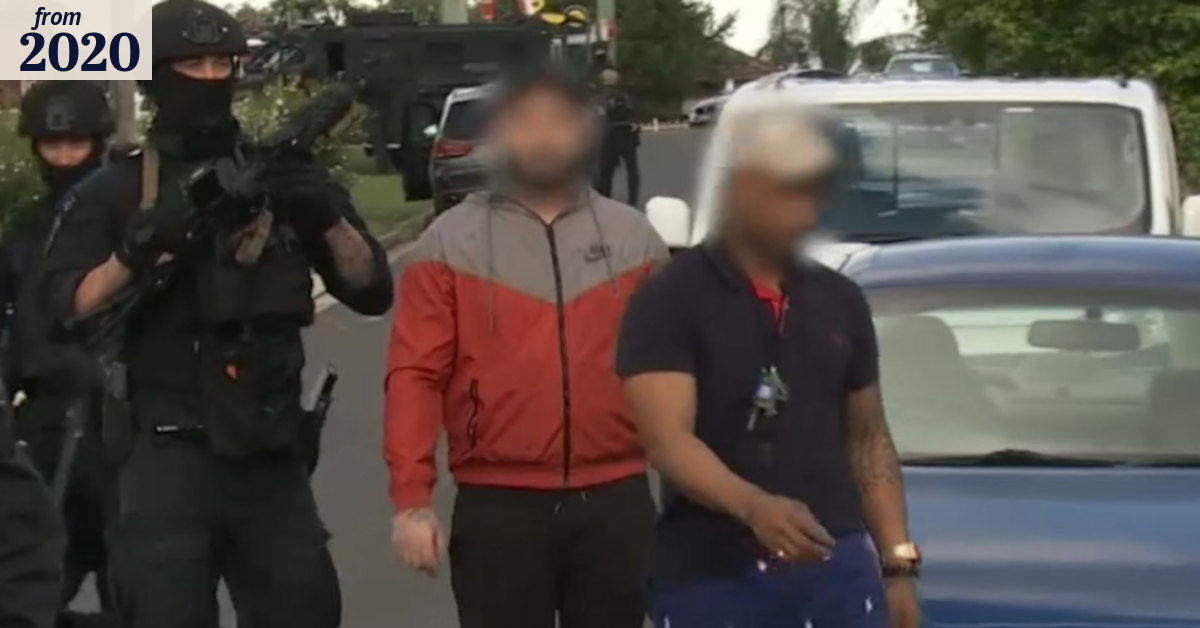 Comanchero bikie boss among eight arrested after crime crackdown