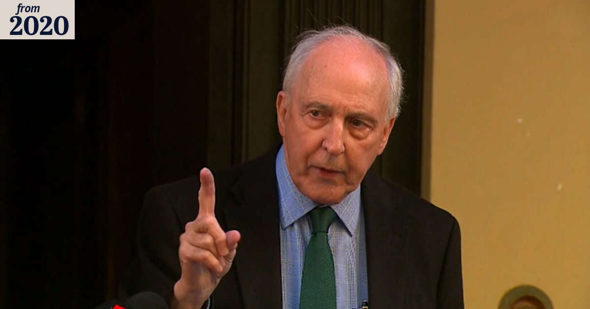 Keating hits out at government over superannuation