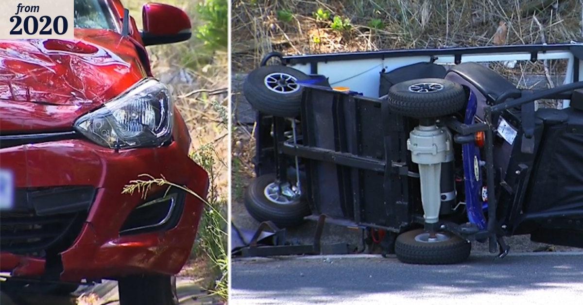Man on mobility scooter dies in horror crash