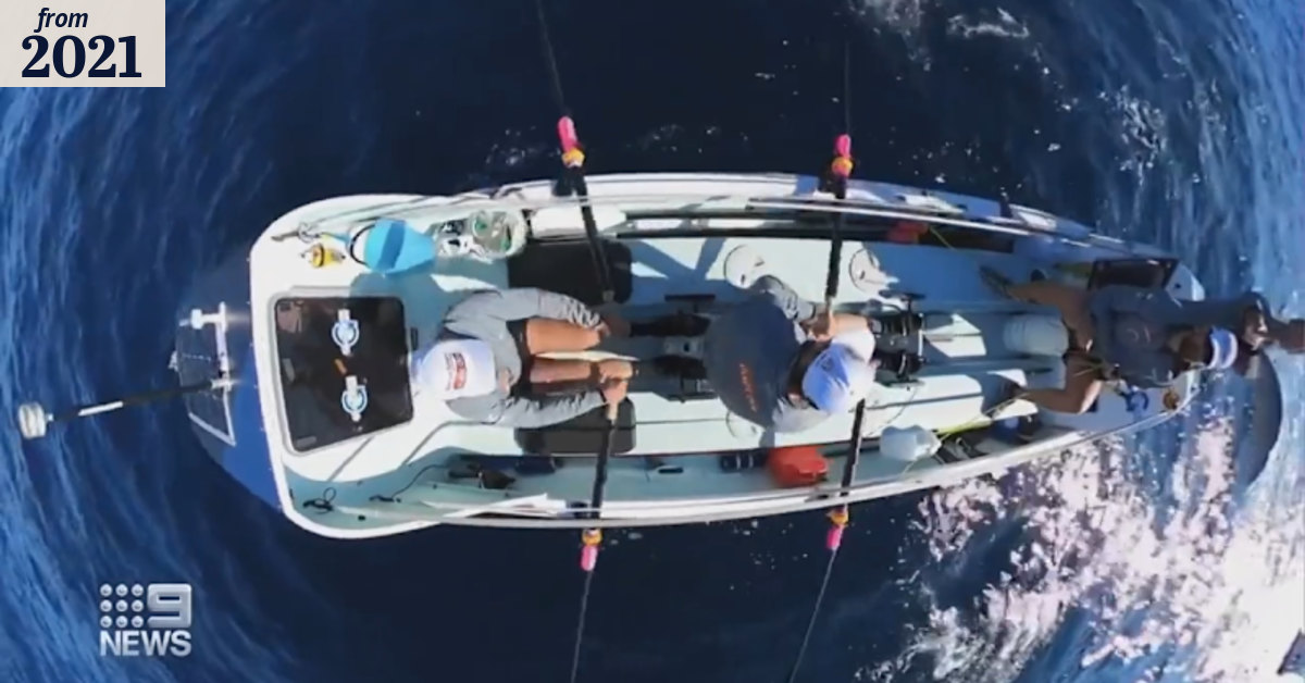 Young men complete Atlantic Ocean rowing race