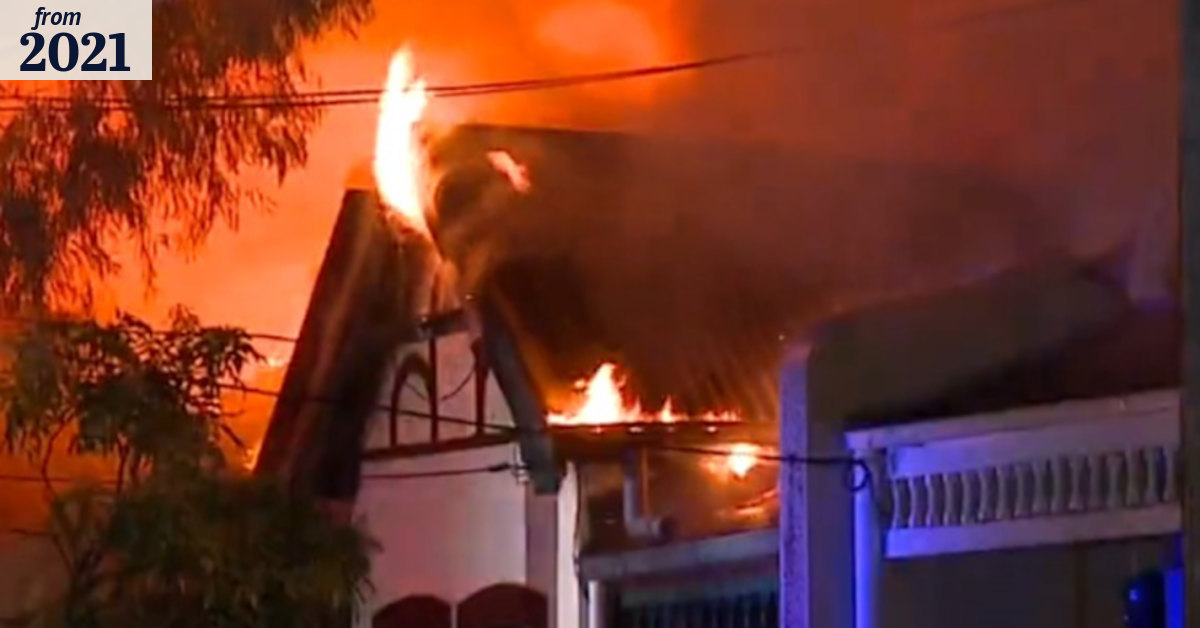 Fire destroys three homes in Sydney’s inner west