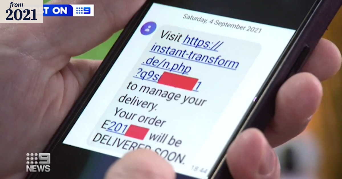 Fake delivery notification texts preying on shoppers