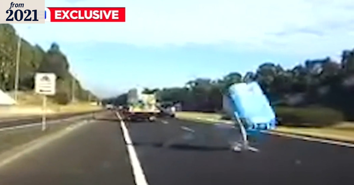 Driver dodges flying object on Sydney motorway