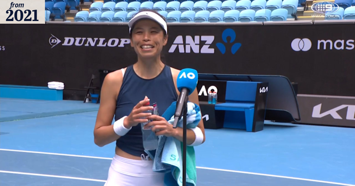 Hsieh speaks after historic win