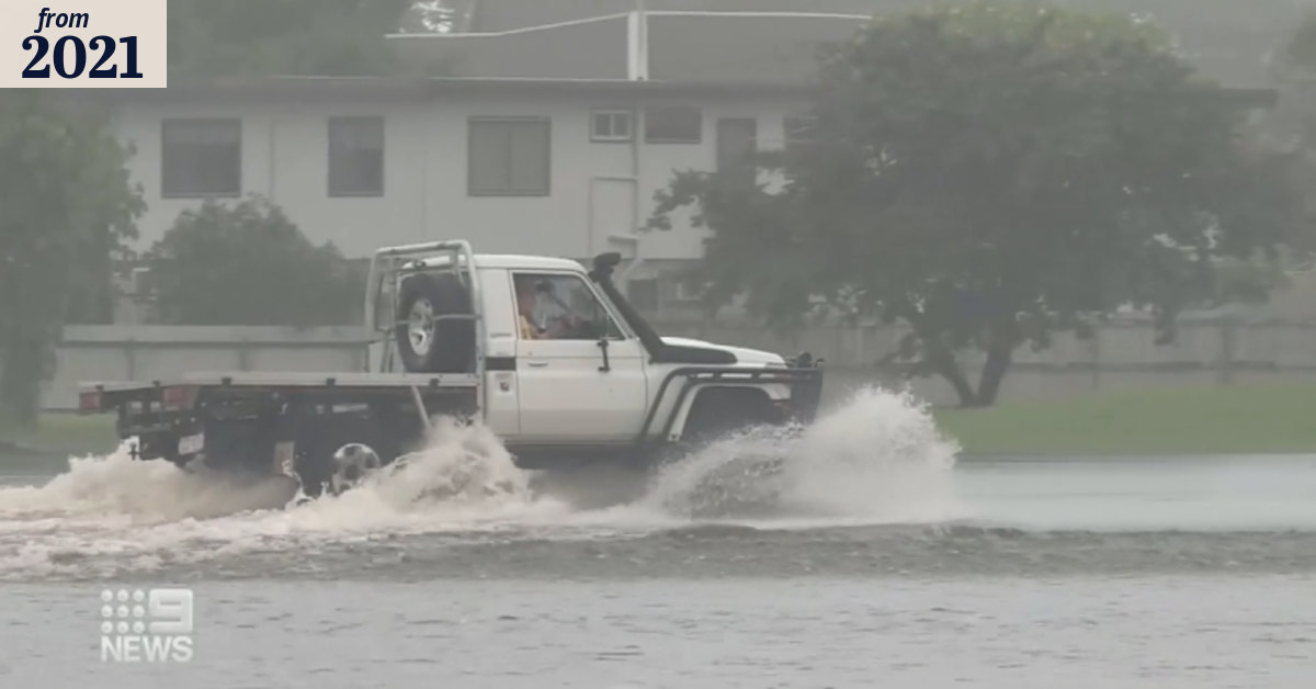 North Queensland underwater from Cyclone Imogen