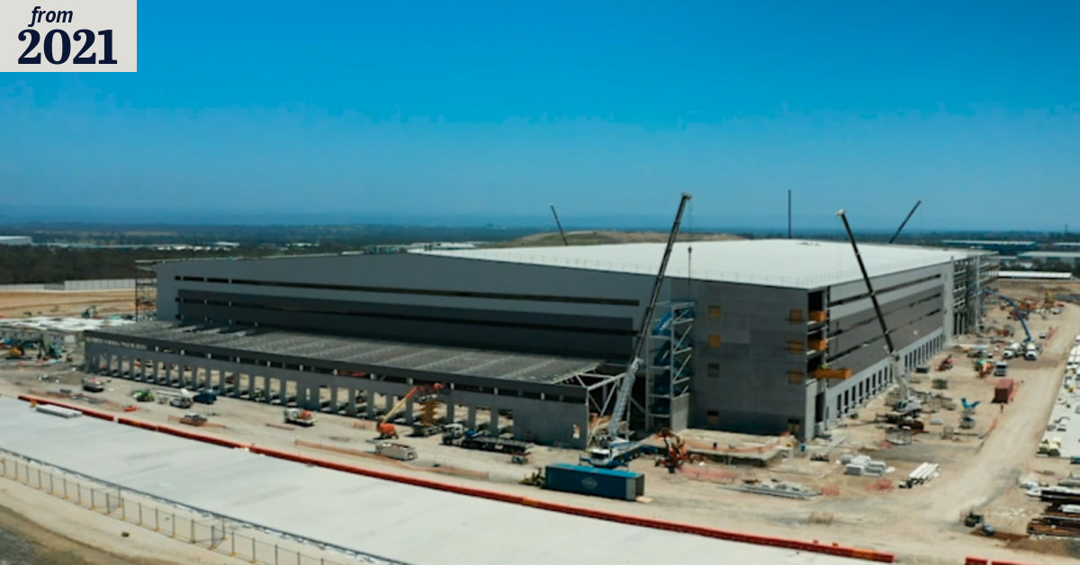 Amazon's robotics fulfilment centre takes shape