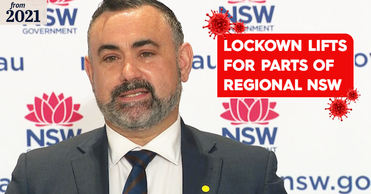 Lockdown to lift for parts of regional NSW