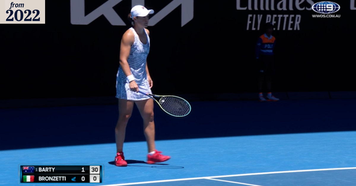 Barty breaks early