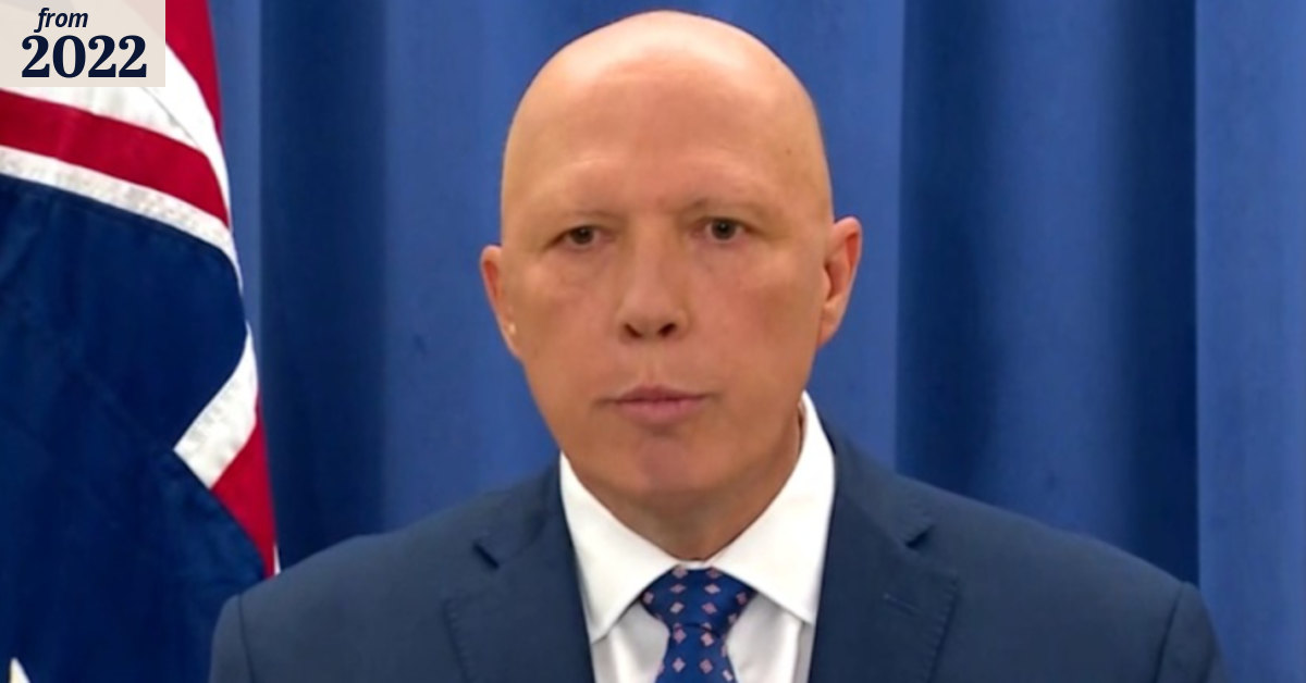Dutton admits boycotting apology a 'mistake'