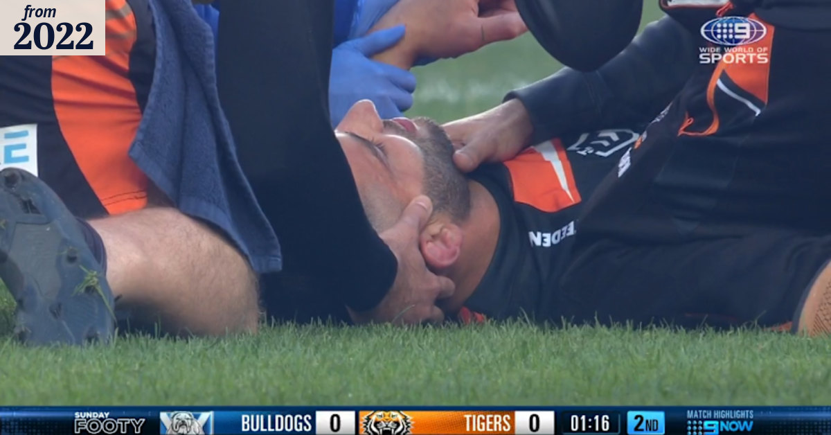 Tiger reeling after ugly collision