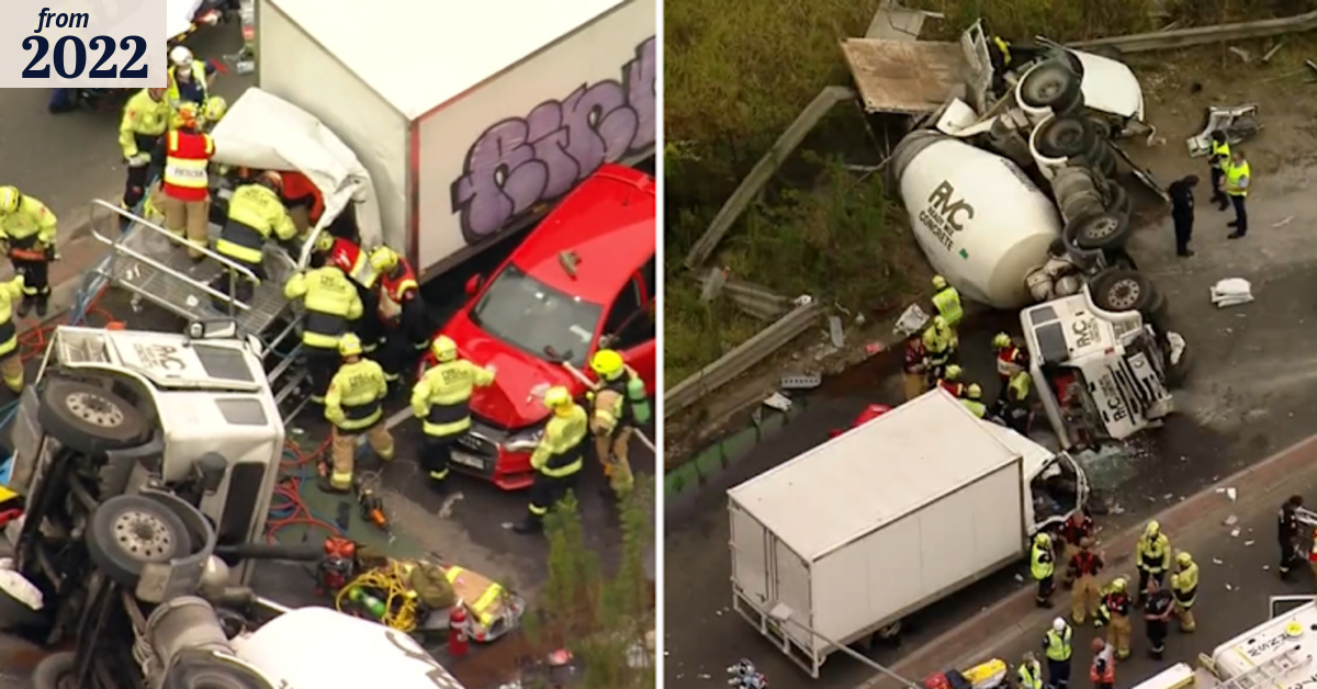 Two men freed after multiple vehicle crash in Sydney's west