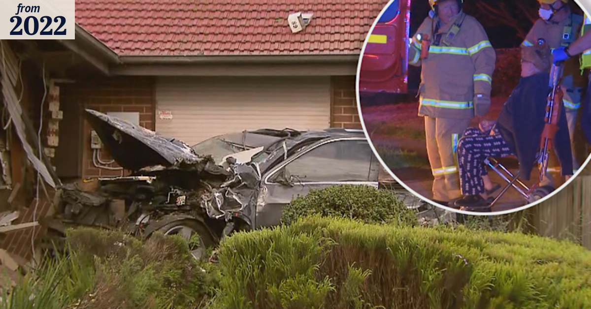 Couple hospitalised after car crashes into bedroom