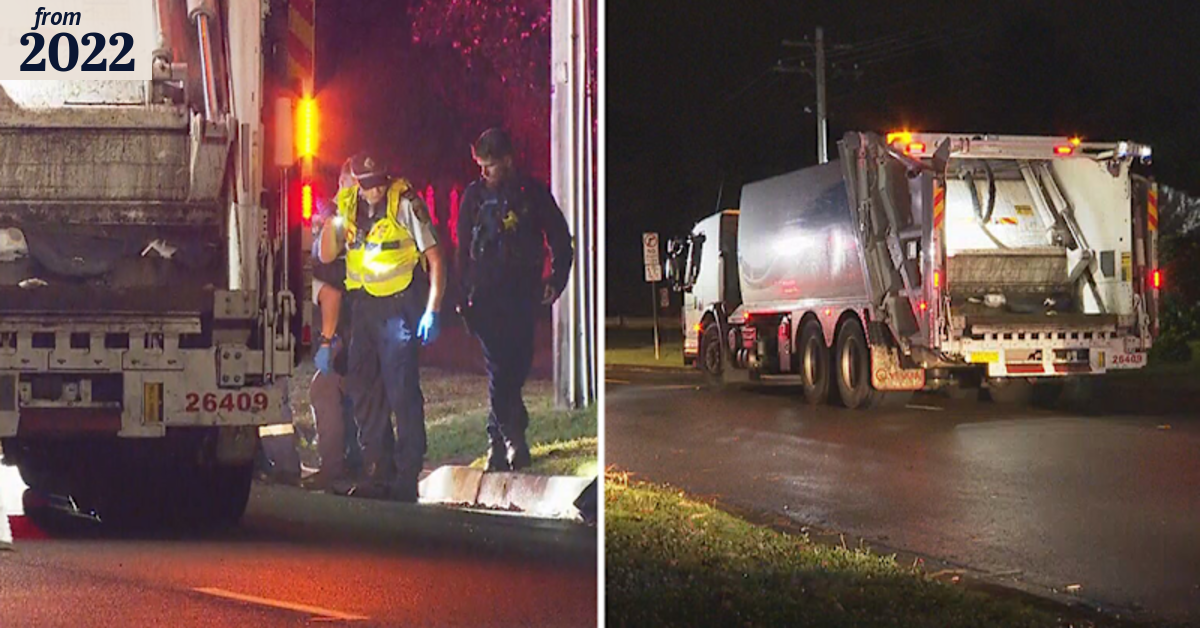 Truck driver discovers injured man in the middle of Sydney road