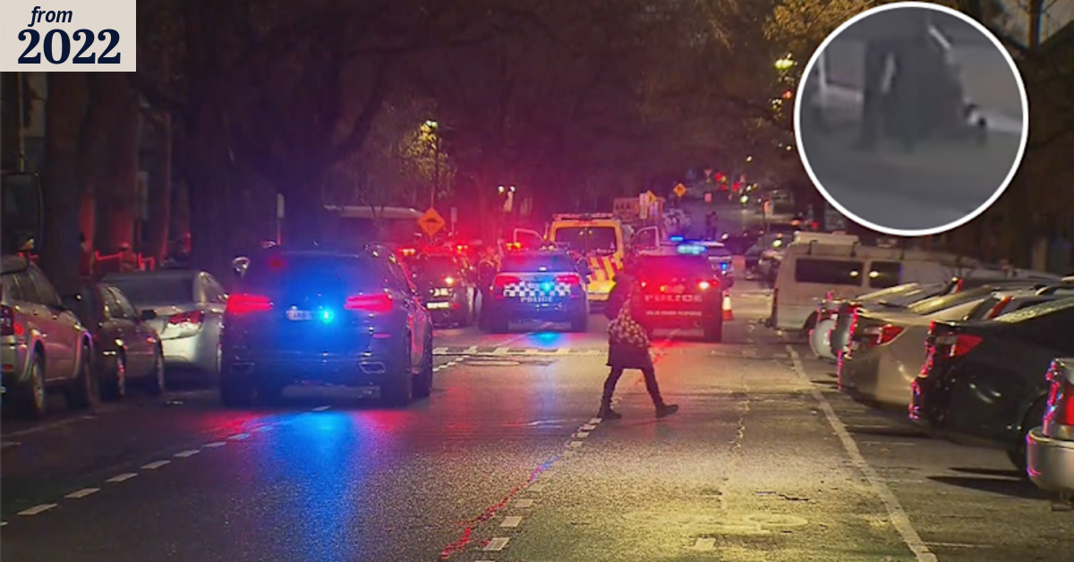 Man and woman arrested over shooting death on inner Melbourne street