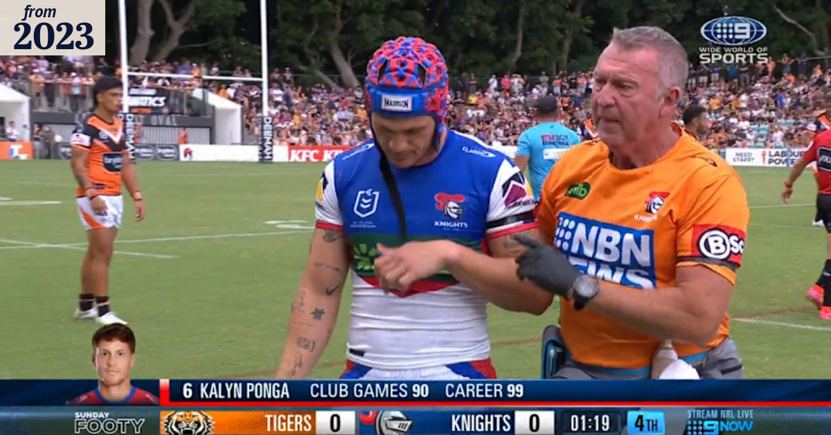 Kalyn Ponga suffers early head knock