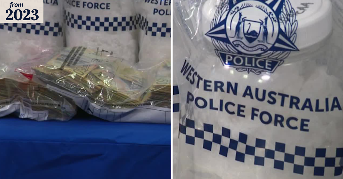 Bags of cash and drugs seized from WA rental